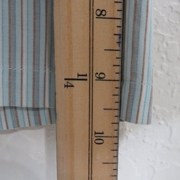 J. Crew* Men's Short Sleeve Button Down Curved Hem Stripe Pocket Shirt~ Size XL - Picture 9 of 10